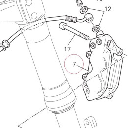 Left front brake caliper 61041031A
