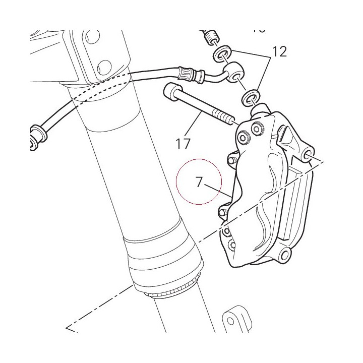 Left front brake caliper 61041031AC