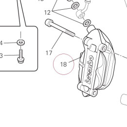 Right front brake caliper 61041041AC