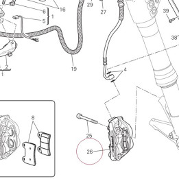 Right brake caliper 61041221AB