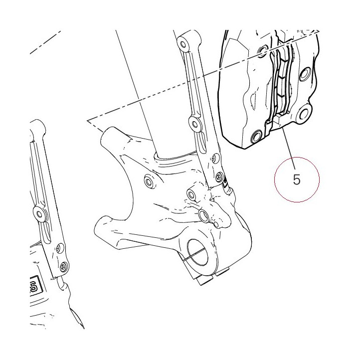 Left front brake caliper 61041291C