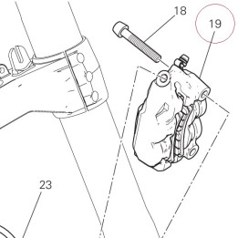 Left front brake caliper 61041512AB