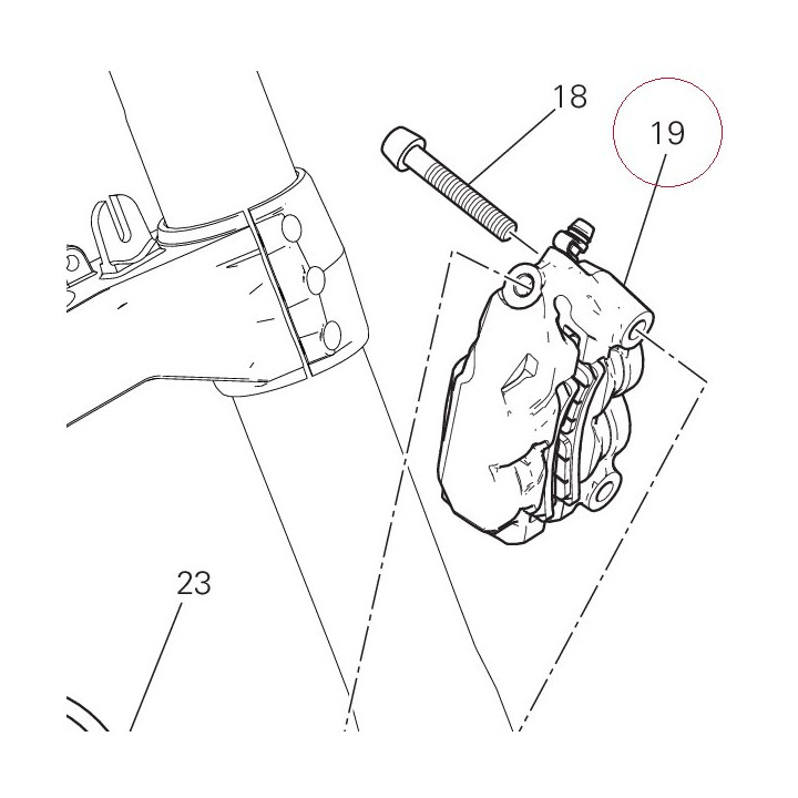 Left front brake caliper 61041512AB
