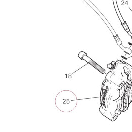 Right front brake caliper 61041522AB