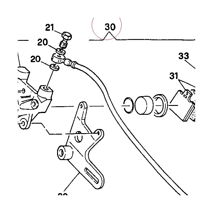 Brake caliper 61140021A