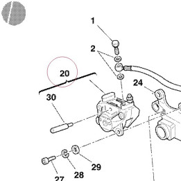 Rear brake caliper 61140024A