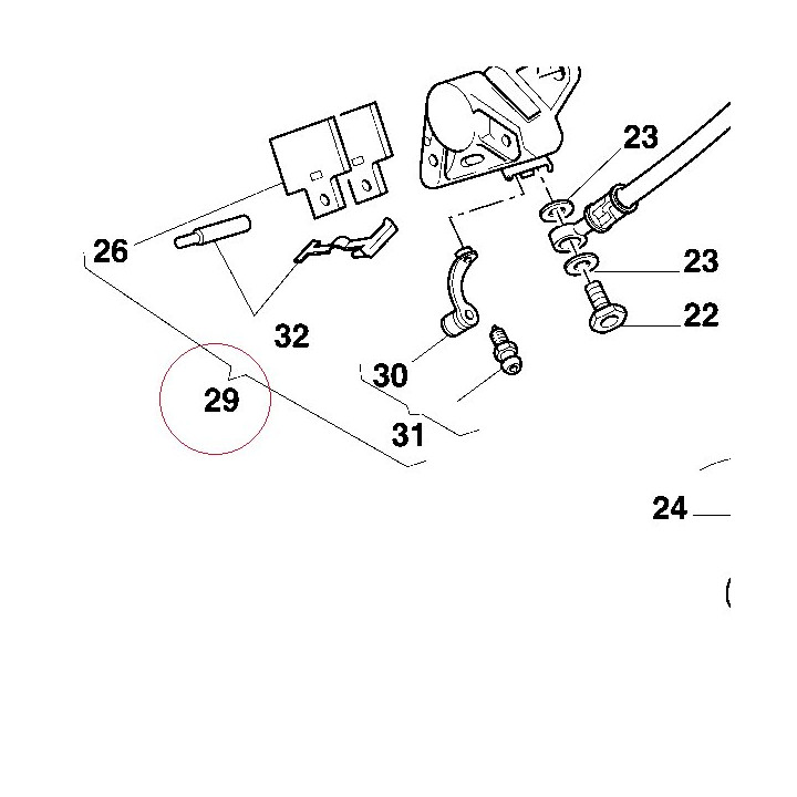 Rear brake caliper 61140052A