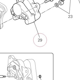 Rear brake caliper 61140291A