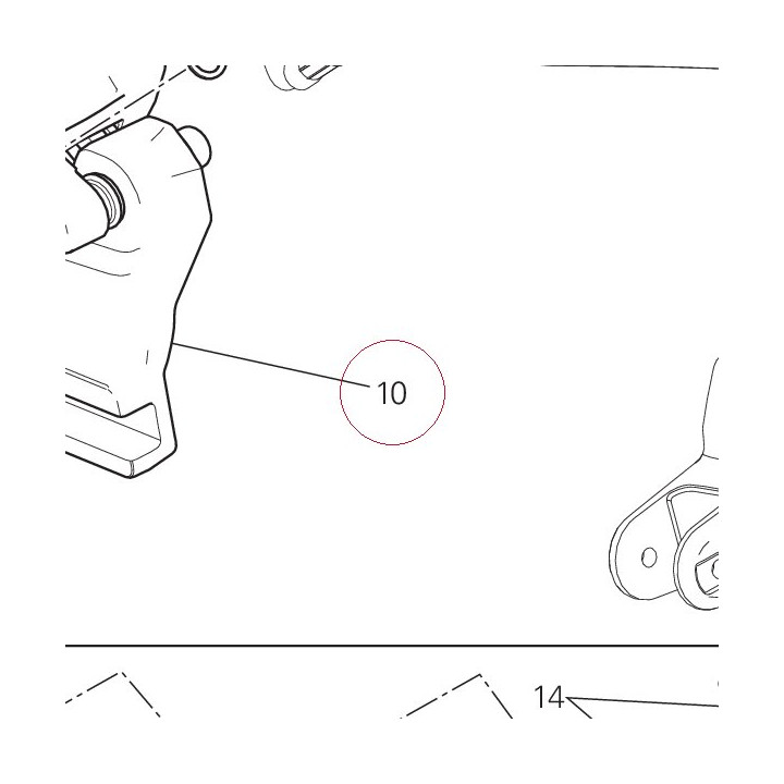 Rear brake caliper 61140441A