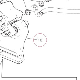 Rear brake caliper 61140442A