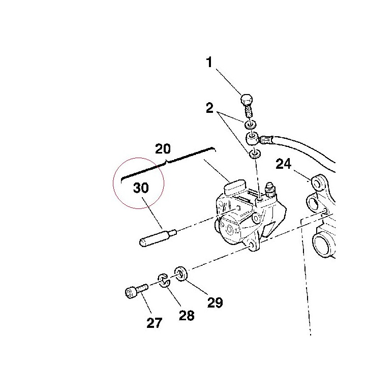 Pad pins overhaul set 61240131B