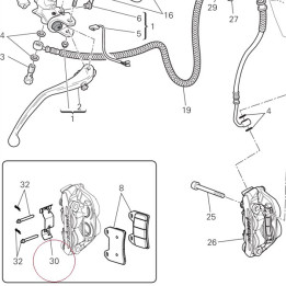 Spring, pad stopper 61240171A