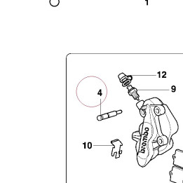 Pad pins overhaul kit 61240211A