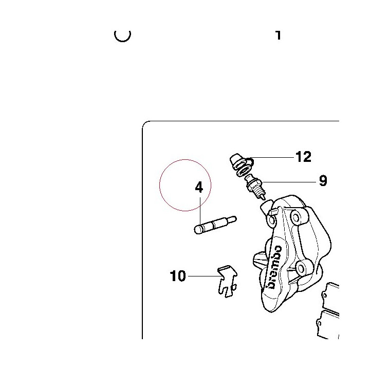Pad pins overhaul kit 61240211A