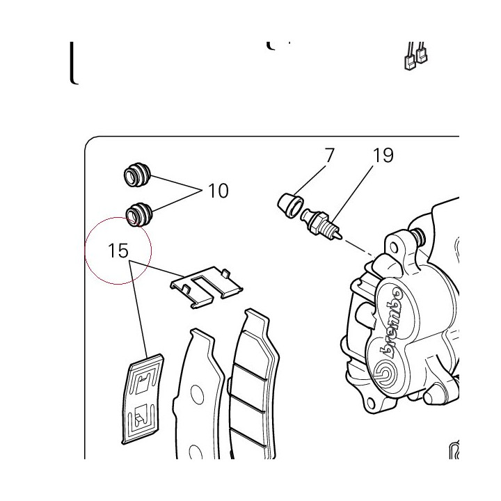 Spring, pad stopper 61240291A