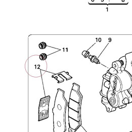 Spring, pad stopper 61240331A