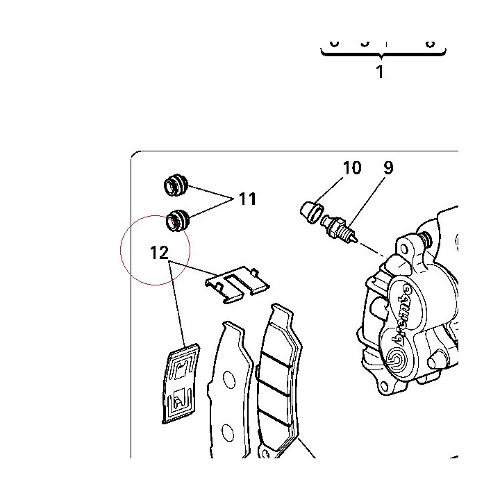 Spring, pad stopper 61240331A