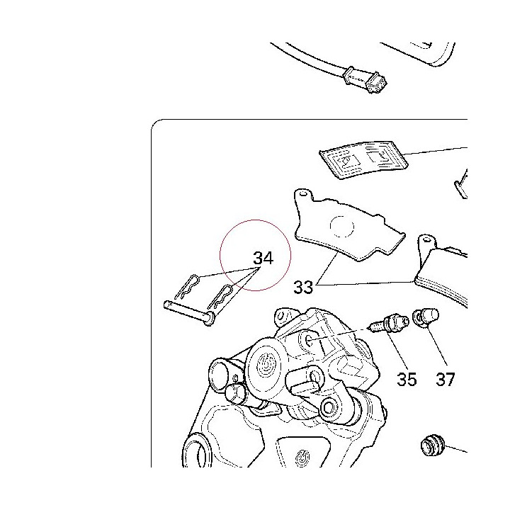 Pad pins overhaul set 61240351A