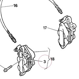 Brake pads set 61340061A