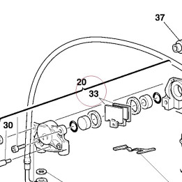 Rear brake pads set 61340071A