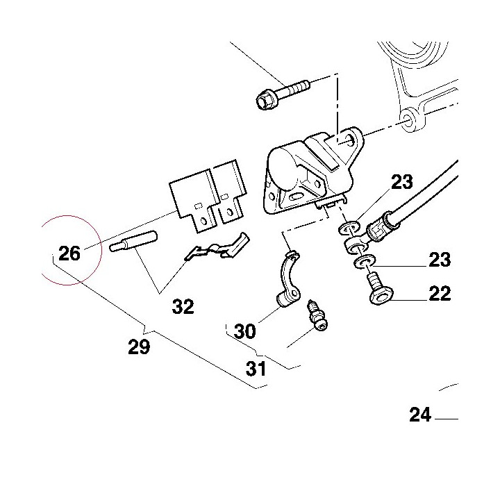 Rear brake pads set 61340081A
