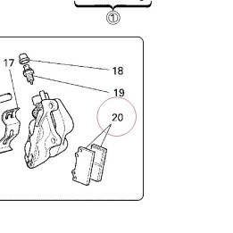 Front brake pads set 61340211B