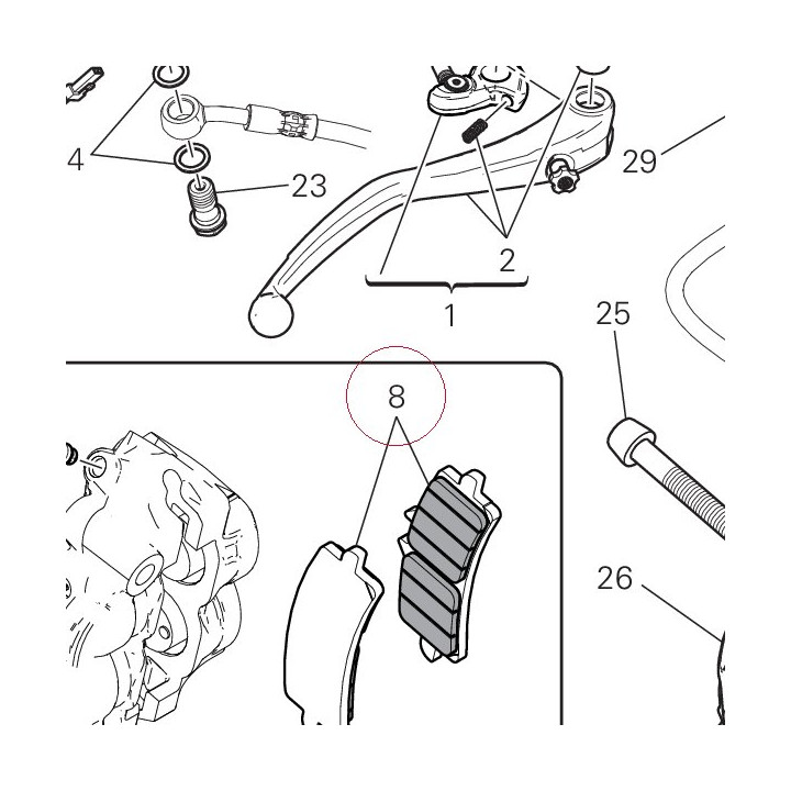 Pads pair 61340961A