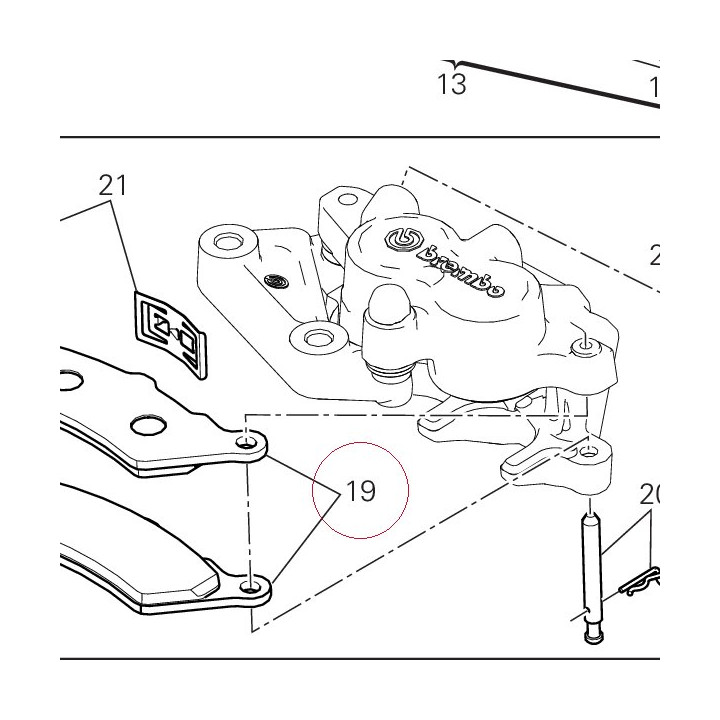 Brake pads set 61341221A