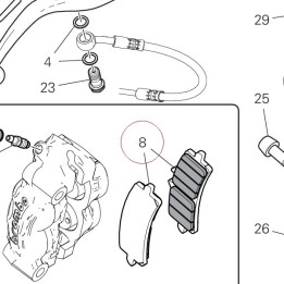 Brake pads set 61341461A