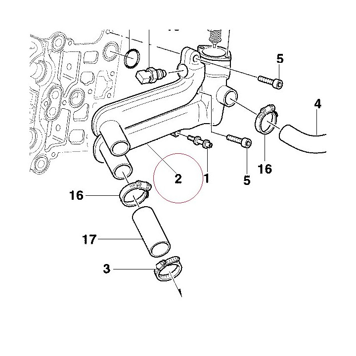 Housing, thermostat 61610092A