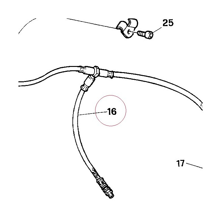 Front brake hose 61810072A