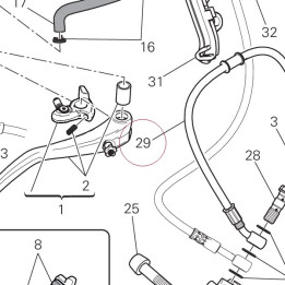Front brake hose 61810361A