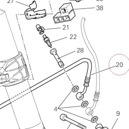 Front brake hose 61810391A