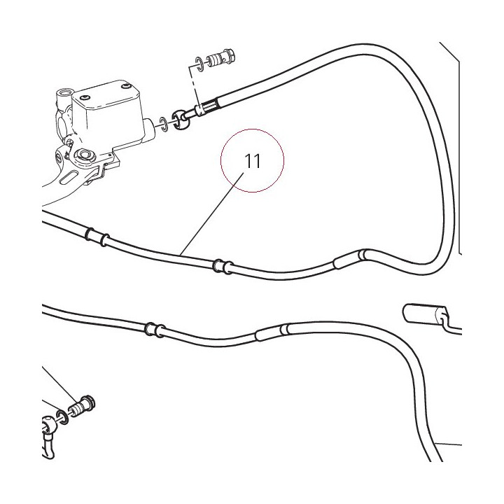 Front master cylinder - CPU line 61810582B