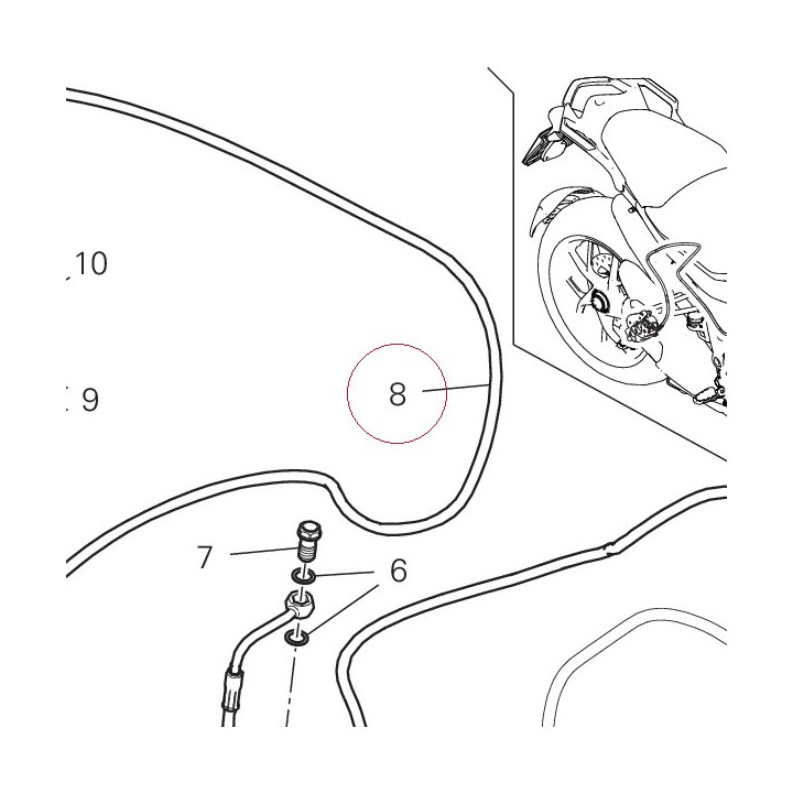 Front master cylinder - CPU line 61810611A