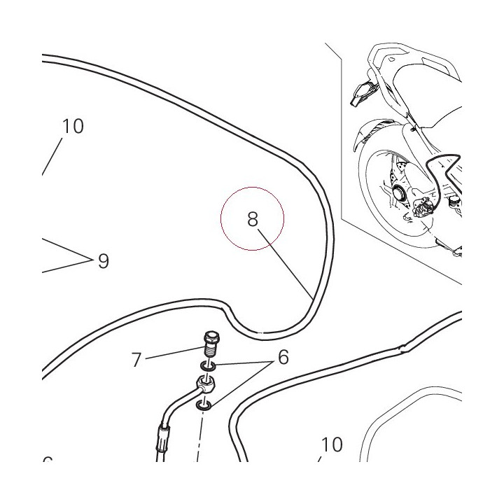 Front master cylinder - CPU line 61810732A