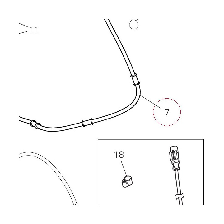 Front master cylinder - CPU line 61810832A