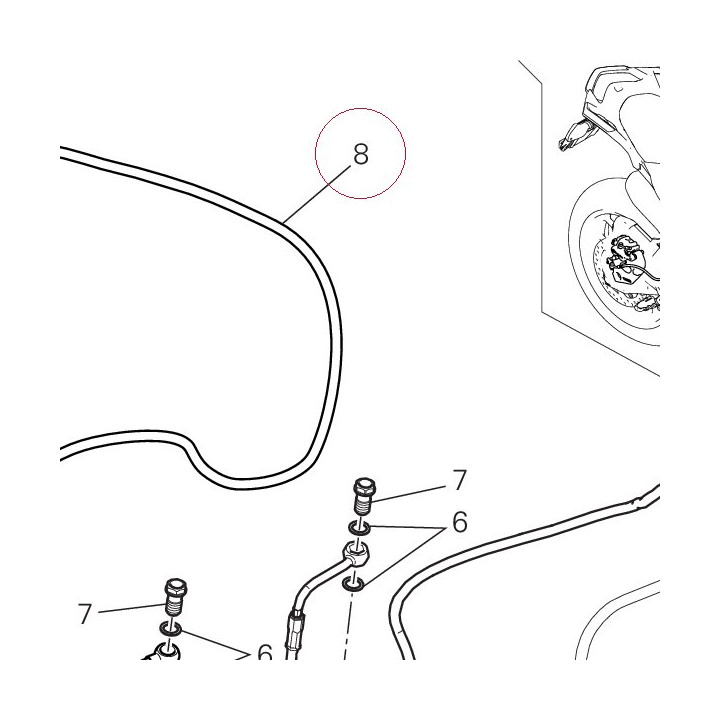 Front master cylinder - CPU line 61810912A