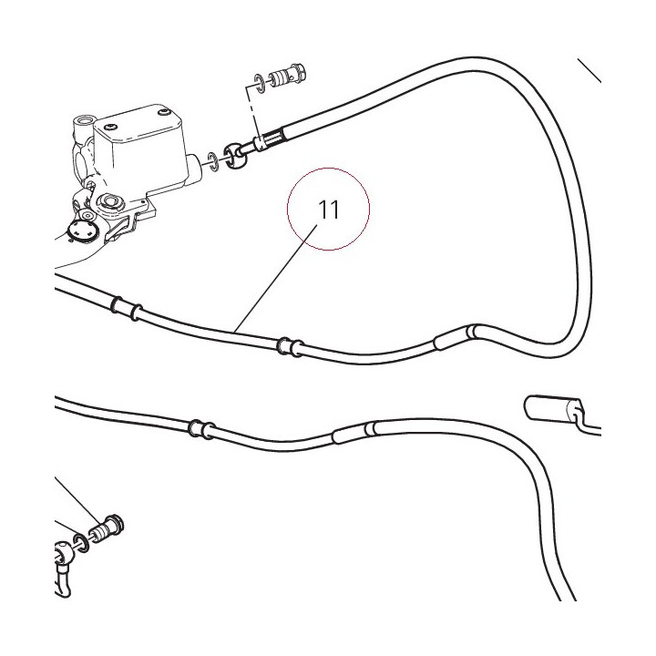 Front master cylinder - CPU line 61810941C