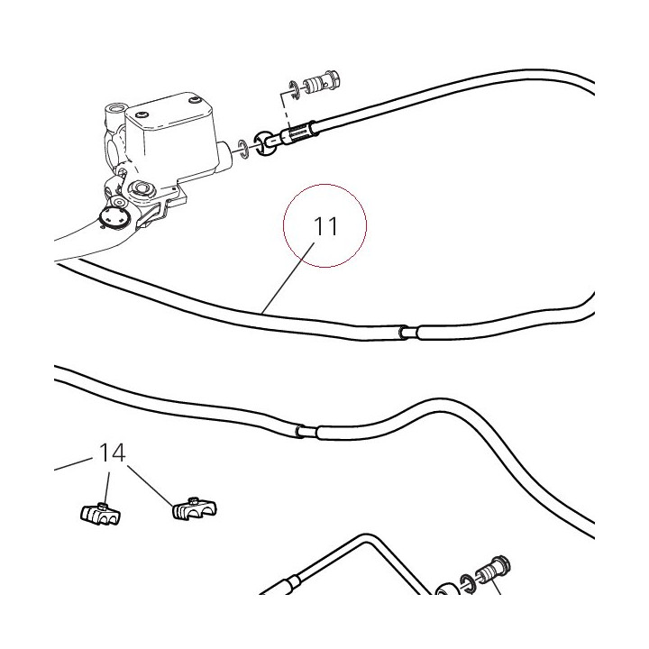 Front master cylinder - CPU line 61811221A