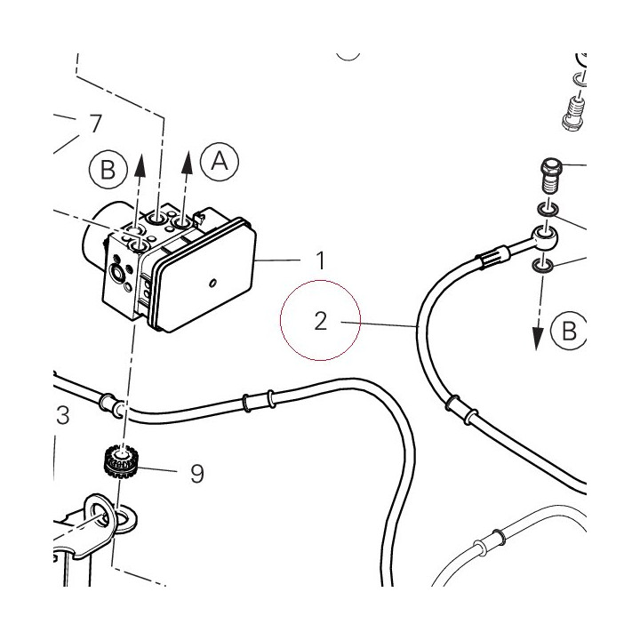 Front master cylinder - CPU line 61811491A