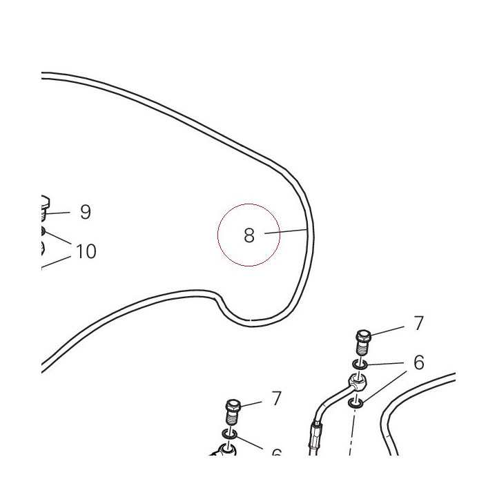 Front master cylinder - CPU line 61811531A