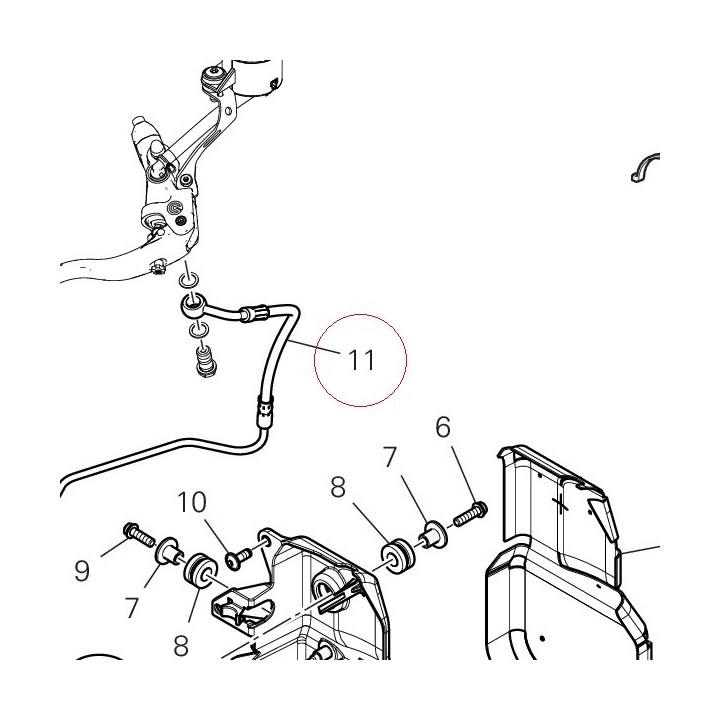 Front master cylinder - CPU line 61811651A