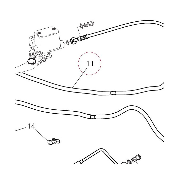 Front master cylinder - CPU line 61811731A