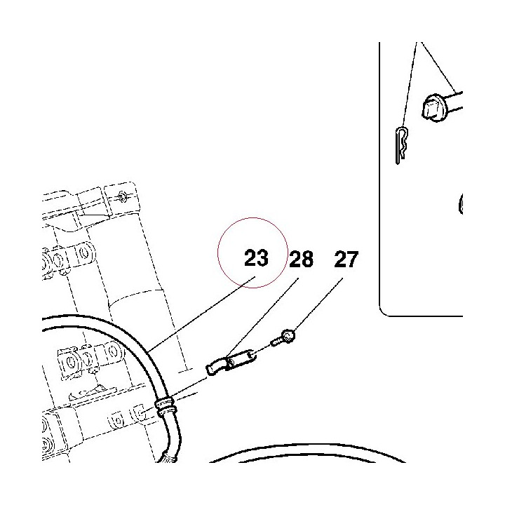 Front brake hose 61840321D