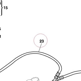 Front brake hose 61840361A