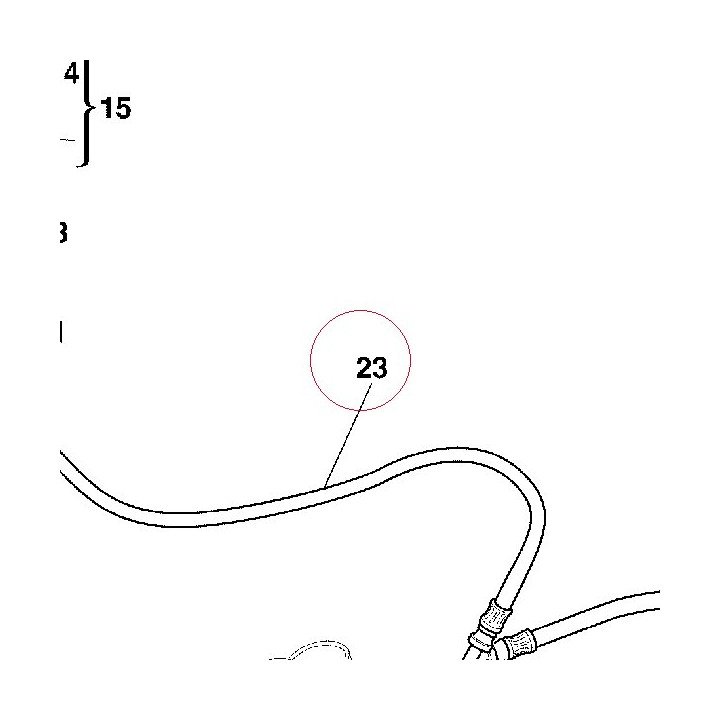 Front brake hose 61840362B