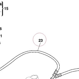 Front brake hose 61840381A