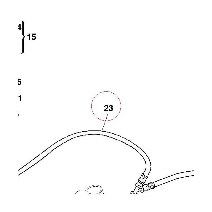 Front brake hose 61840381A