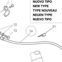 Front brake hose 61840421A